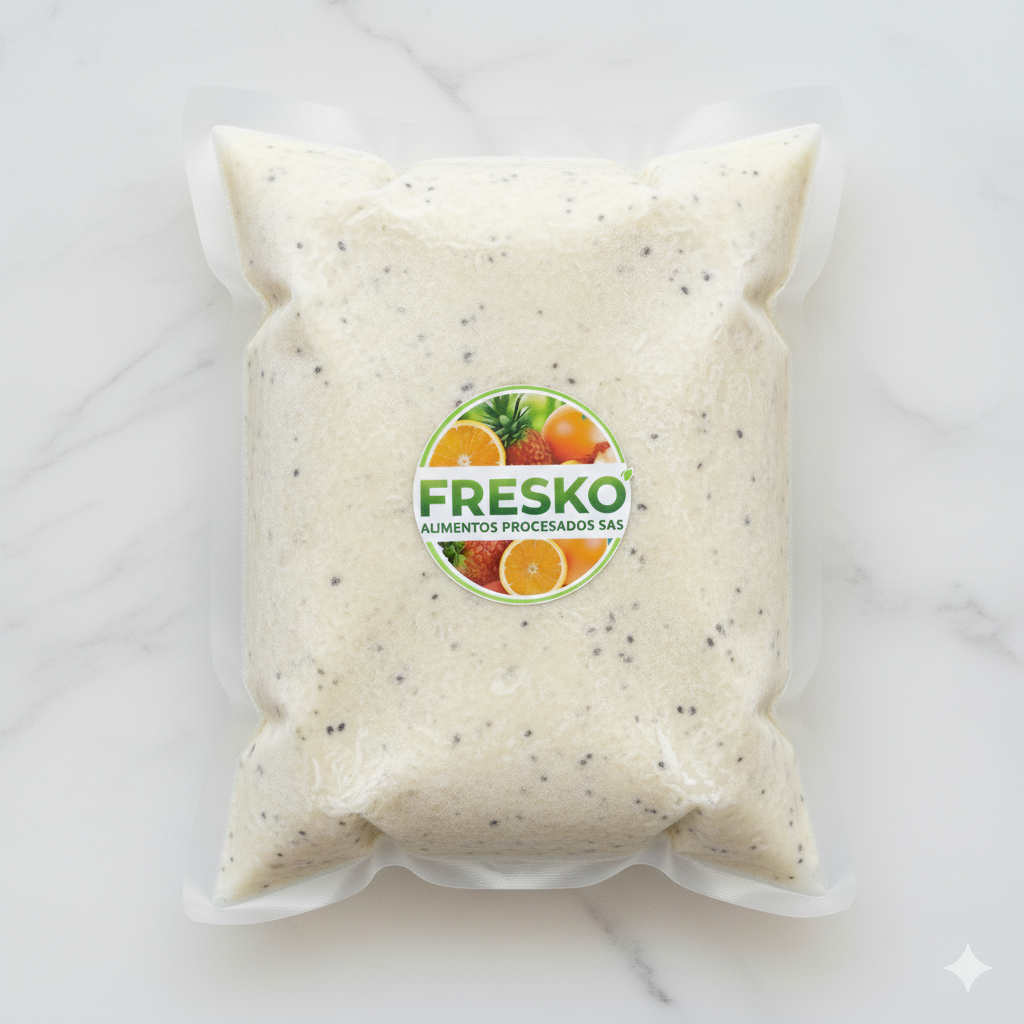 Pulpa de guanábana natural Fresko - textura cremosa y premium